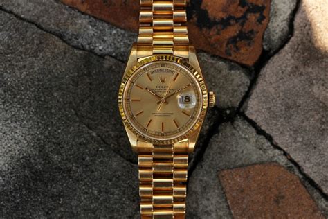 1990 gold presidential rolex|Rolex 18238 price.